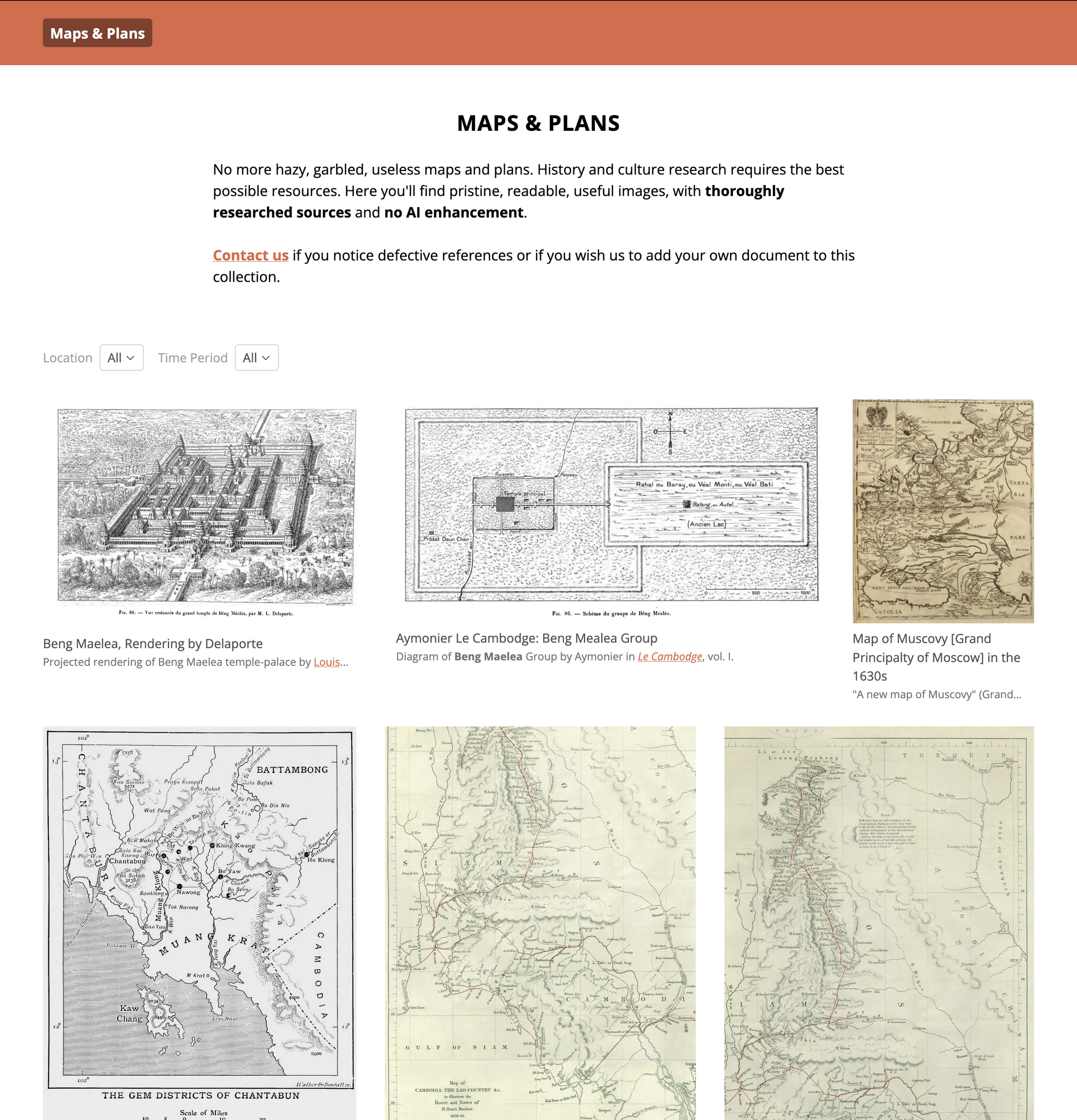 Maps Plans Angkor Database