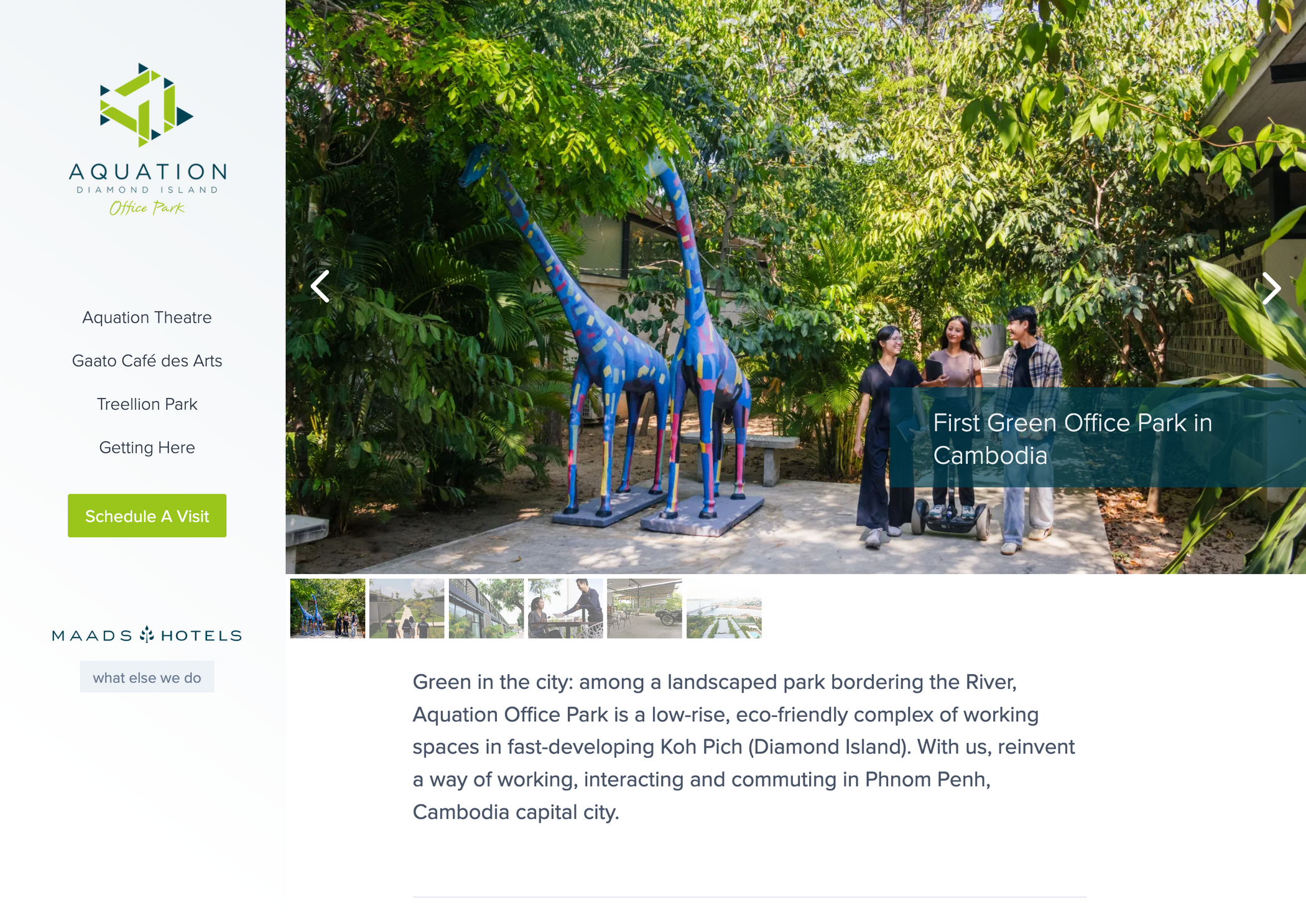 The first Green Office Park in Cambodia Aquation