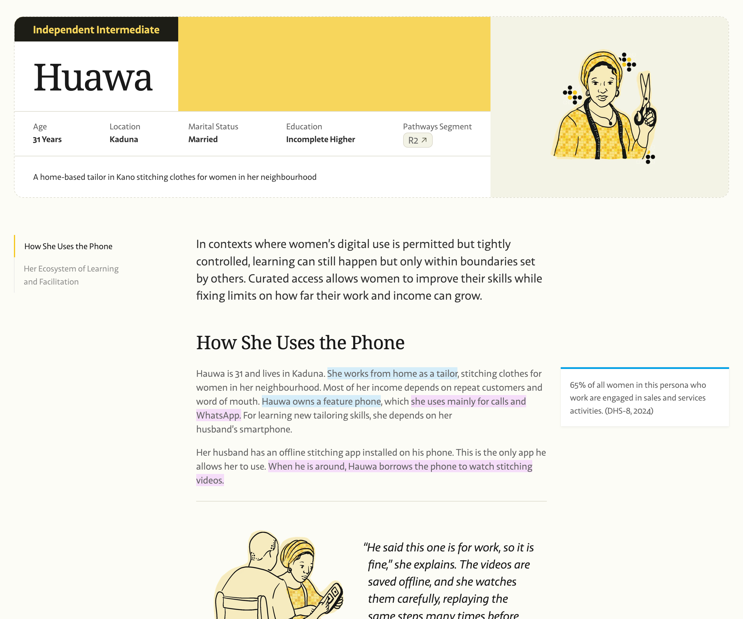 Stories with annotations